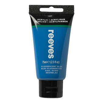 REEVES ACRYLIC PAINT 75 ML - BLUE FLUORESCENT 8341870
