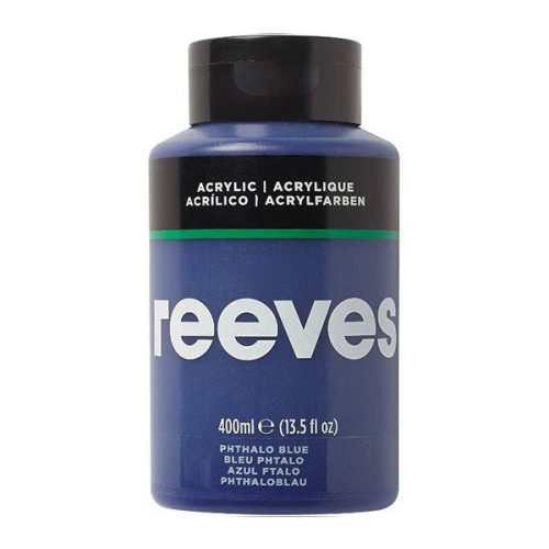 REEVES АКРИЛНА БОЯ 400 МЛ - ФТАЛОЦИАНОВА СИНЯ 8361330