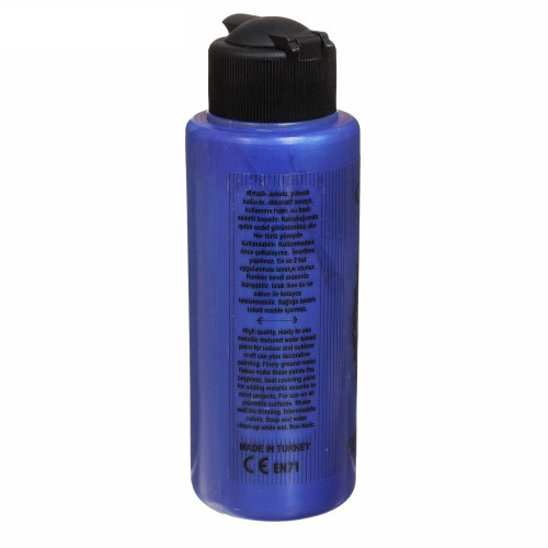 CADENCE ACRYLIC PAINT METALLIC 120 ML. - AZURE BLUE 218