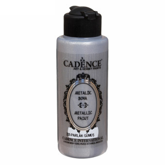 CADENCE АКРИЛНА БОЯ МЕТАЛИК 120 МЛ. - SHINY SILVER 235