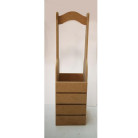 ARTS MDF WINE BASKET SINGLE 12/43/14CM - 3711K1