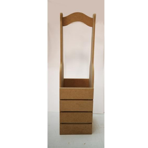 ARTS MDF WINE BASKET SINGLE 12/43/14CM - 3711K1