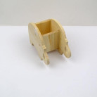 NEWART WOODEN PENCIL CASE - ELEPHANT 14/7.5/10 CM - AS-WB35