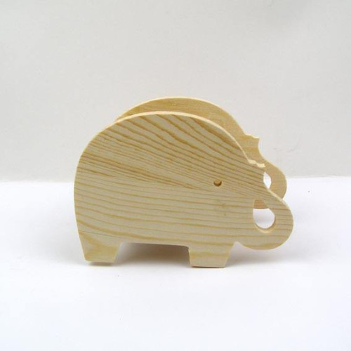NEWART WOODEN PENCIL CASE - ELEPHANT 14/7.5/10 CM - AS-WB35