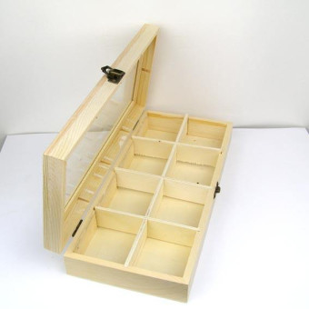 NEWART WOODEN DECORATION BOX - 29/13/5 - AS-WB47