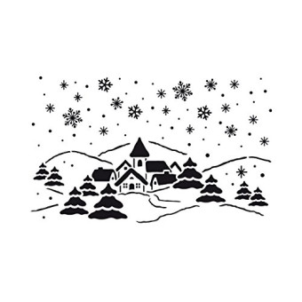 VIVA DECOR УНИВЕРСАЛЕН ШАБЛОН A3 - WINTER VILLAGE