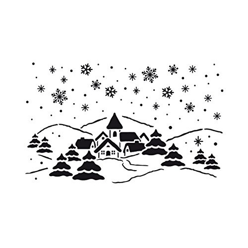 VIVA DECOR УНИВЕРСАЛЕН ШАБЛОН A3 - WINTER VILLAGE