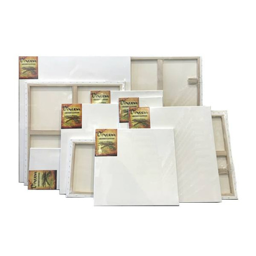 VINCENT 73/50 PRIMED CANVAS WITH WEDGE FRAME, 380 G.