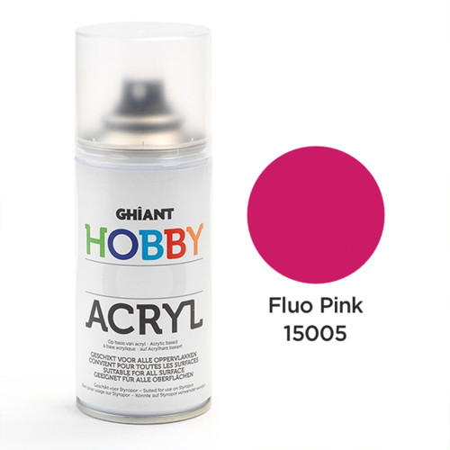 GHIANT АКРИЛНА БОЯ СПРЕЙ 150 МЛ - FLUO PINK 15009