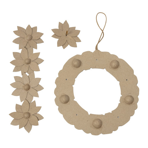 DECOPATCH PAPER MACHE WREATH - HD067C