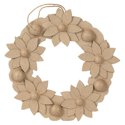DECOPATCH PAPER MACHE WREATH - HD067C