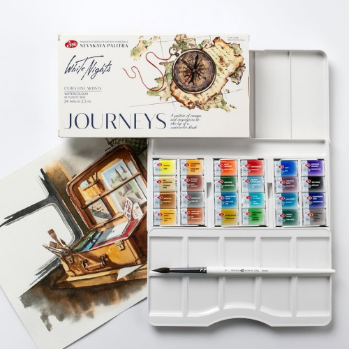 ЛЕНИНГРАД АКВАРЕЛНА БОЯ БЕЛИ НОЩИ 24 ЦВ. JOURNEYS