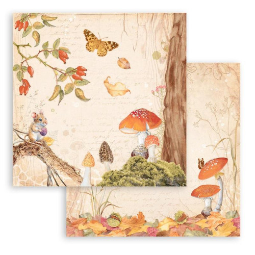 STAMPERIA WOODLAND DESIGNER PAPER 30.5/30.5 CM - SBB959