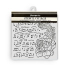 STAMPERIA PRECIOUS MEDIA STENCIL ШАБЛОН 18Х18 СМ KSTDQ-95