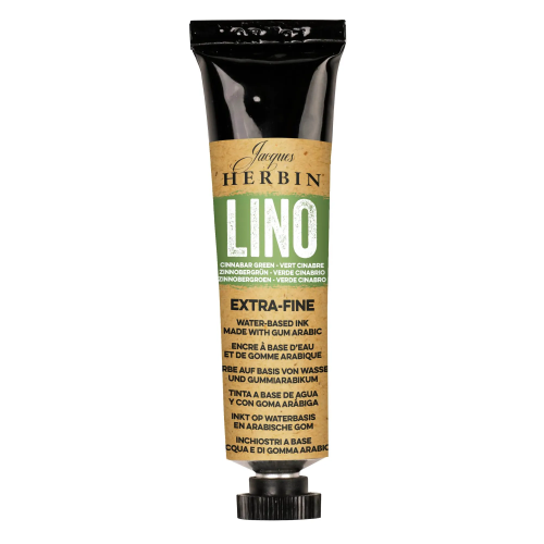 JACQUES HERBIN INK FOR LINOGRAPHY 35ML CINNABAR GREEN 80536T