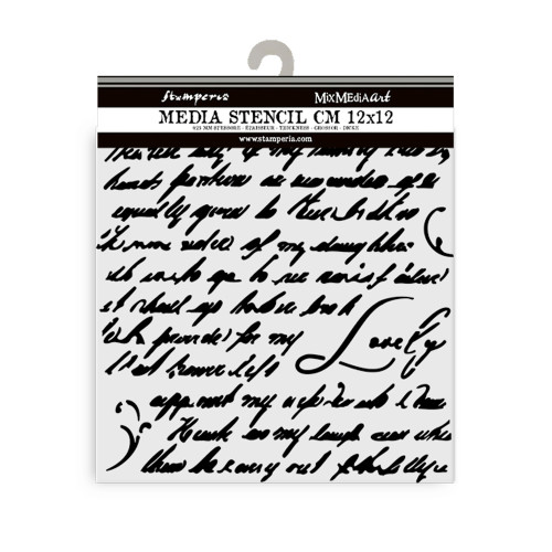 STAMPERIA MASQUERADE TEMPLATE 12 X 12 CM - KSTDS - 10