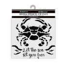 STAMPERIA SILENT SEA TEMPLATE 12 X 12 CM - KSTDS-37