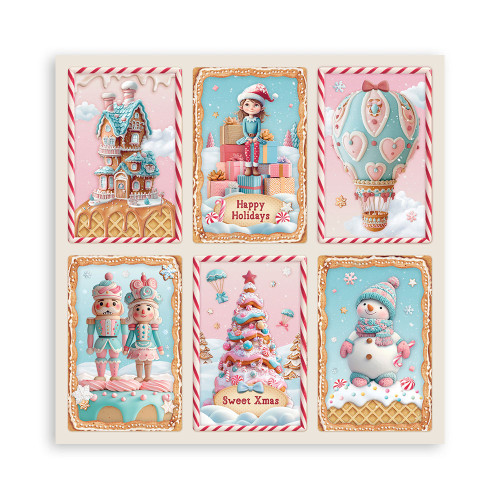 STAMPERIA CANDY CHRISTMAS БЛОКЧЕ 30,5/30,5 СМ - SBBXLB27