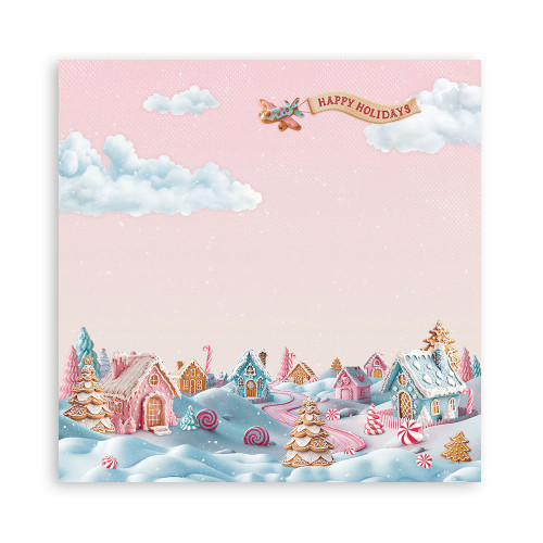 STAMPERIA CANDY CHRISTMAS БЛОКЧЕ 30,5/30,5 СМ - SBBXLB27