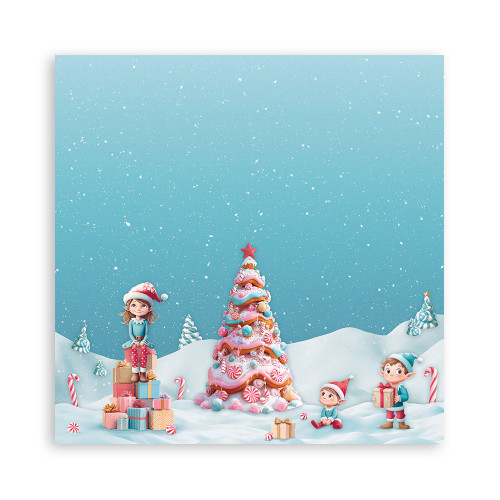 STAMPERIA CANDY CHRISTMAS БЛОКЧЕ 30,5/30,5 СМ - SBBXLB27