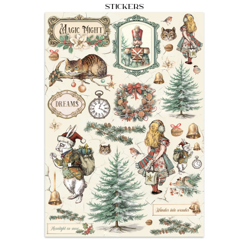 STAMPERIA ALICE IN CHRISTMAS JUNK JOURNAL - SBJK03