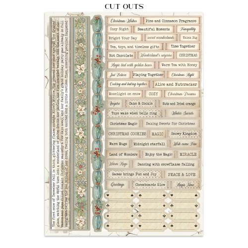 STAMPERIA ALICE IN CHRISTMAS JUNK JOURNAL - SBJK03