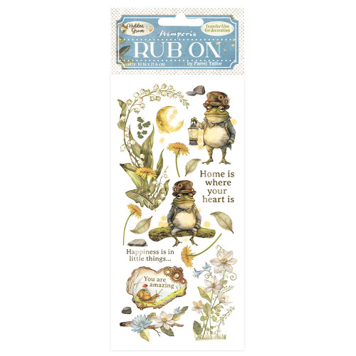 STAMPERIA HIDDEN GROVE RUB ON 10,16/21,6CM-DFLRB149