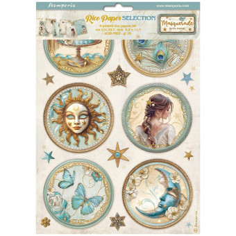 STAMPERIA MASQUERADE ХАРТИЯ SELECTION 6БР А4 DFSA4XMS