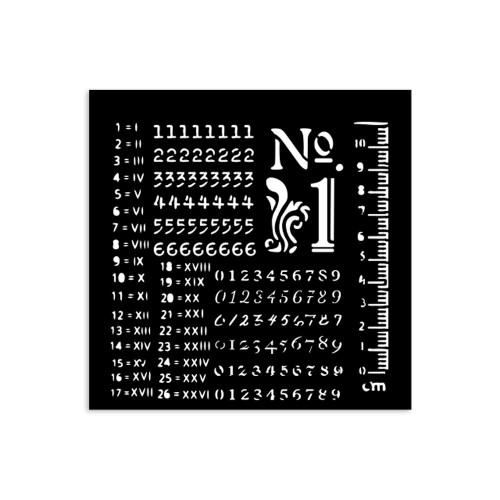 STAMPERIA NUMBERS PATTERN ШАБЛОН 12 Х 12 СМ - KSTDS-22