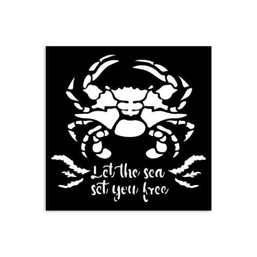 STAMPERIA SILENT SEA TEMPLATE 12 X 12 CM - KSTDS-37