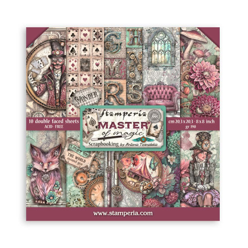 STAMPERIA MASTER OF MAGIC БЛОКЧЕ ХАРТИЯ 20,3/20,3 СМ-SBBS122