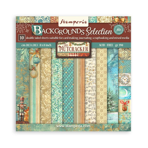 STAMPERIA THE NUTCRACKER BLOCK 20.3/20.3 CM - SBBS113